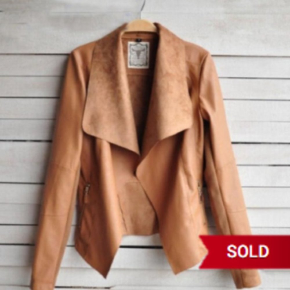 Womens Cognac Leather Jacket